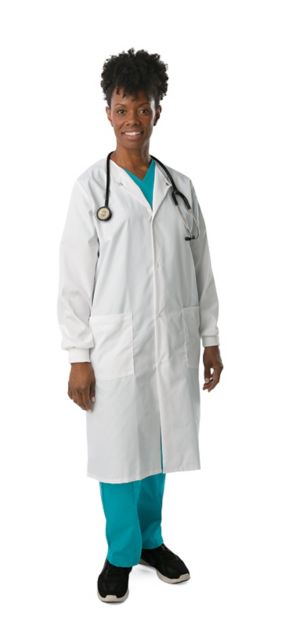 UNISEX LABCOAT LEFT WHITE XSM