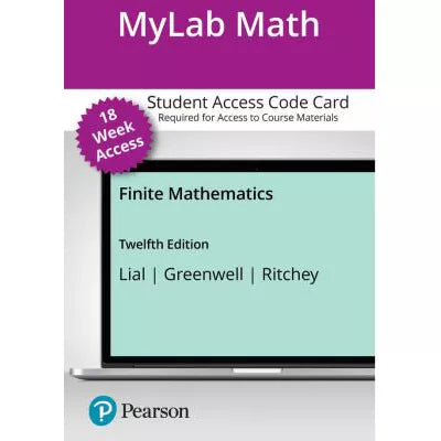 MyLab Math with Pearson eText Access Code for Finite Mathematics