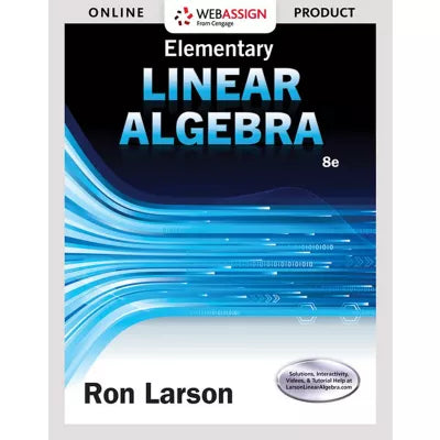 WebAssign for Larson's Elementary Linear Algebra, Single-Term Instant Access (Custom)